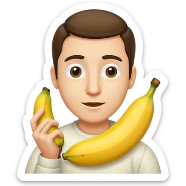 A el jugador de fútbol Pedri con un platano sticker