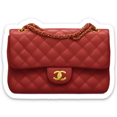 Chanel classic flap bag red sticker
