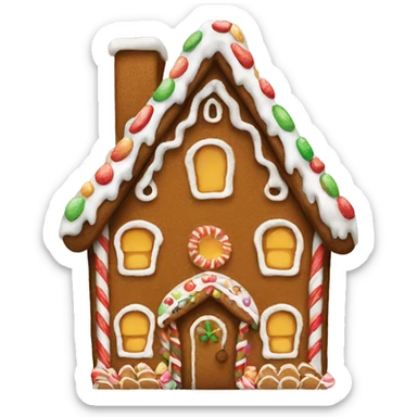 Gingerbread house sticker