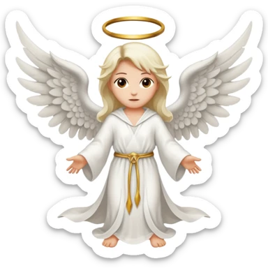 Angel with demon wings  sticker