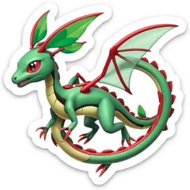 Meloetta-Rayquaza-Flygon-Pokémon-Fakémon-creature sticker
