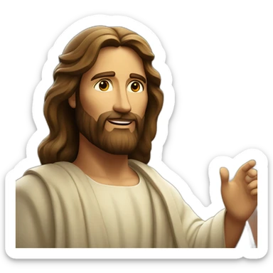 Jesus Cristo irradiando luz ao planeta Terra sticker