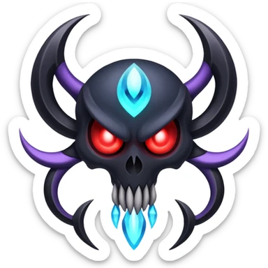 Gothic evil Duskull-Darkrai-Lunala-Dhelmise-fusion sticker