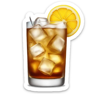highball cocktail with ice sticker