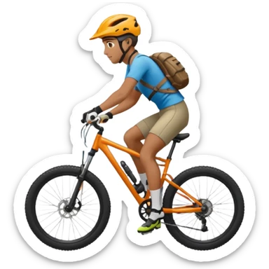 montaña ciclismo sticker