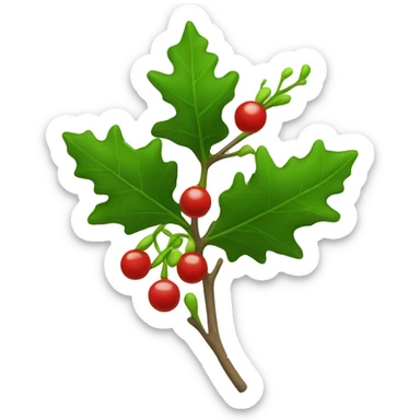 Mistletoe sticker
