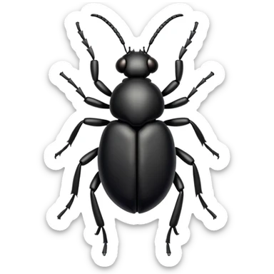 Tick insect black sticker