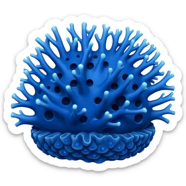 blue Coral in sea sticker