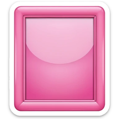 pink picture frame sticker