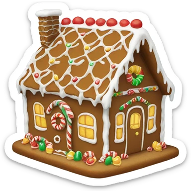gingerbread house sticker