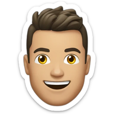 Cristiano ronaldo qui fait sa célébration sticker