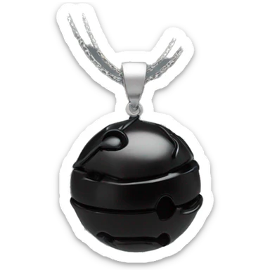 onix sphere pendant black sticker