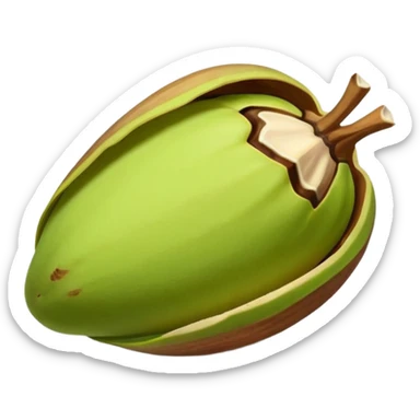 raw pistachio reverse colours sticker