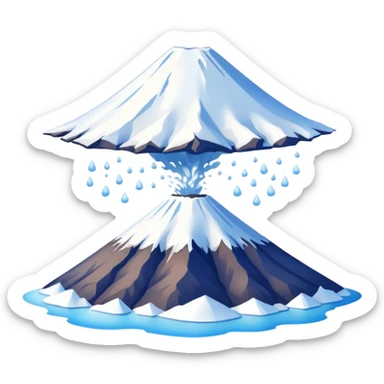 Mount Fuji with a clean background sticker