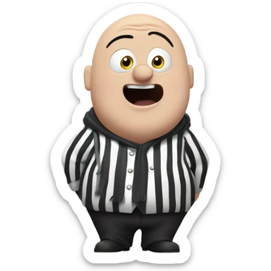 fat gru from minions sticker