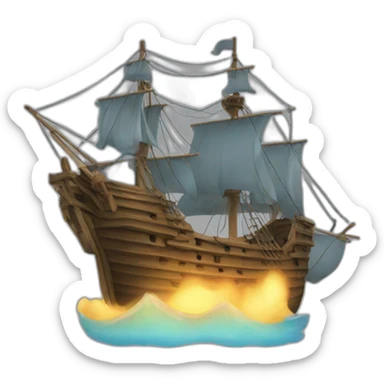 a galleon sticker