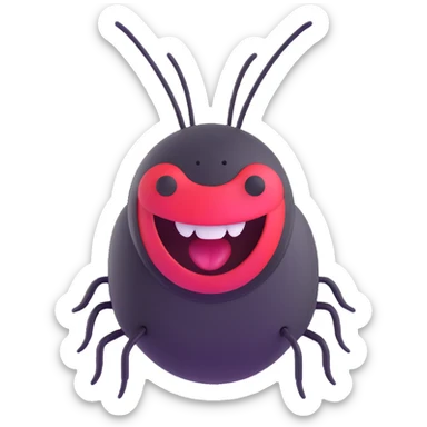 laughing bug sticker