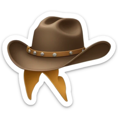 two cowboy hats sticker