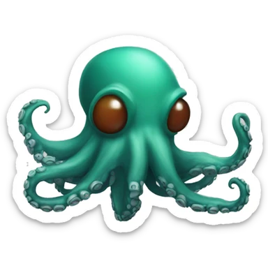 octopus wearing spartan helmet sticker