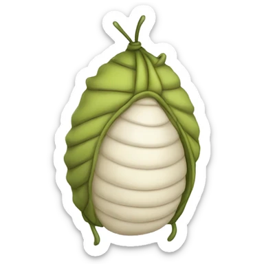 larva cocoon sticker