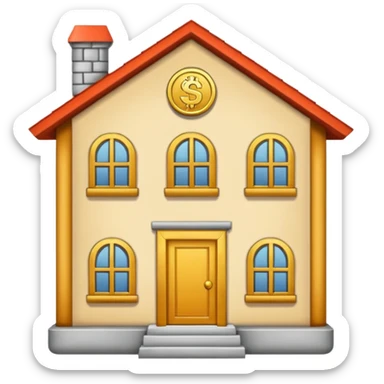 coin house sticker