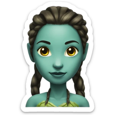An Avatar Na'vi girl sticker