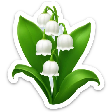 Lily of the valley sticker