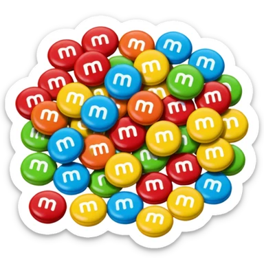 m&m sticker