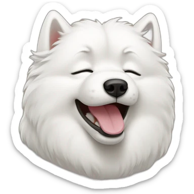 Samoyed crying sticker