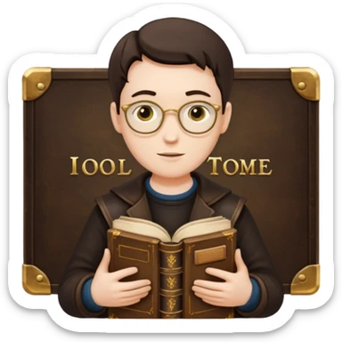 Book Collector + old tome sticker