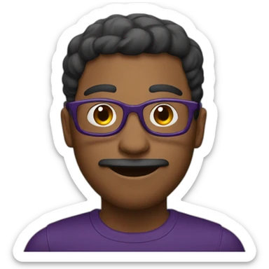 Main avec une aubergine sticker