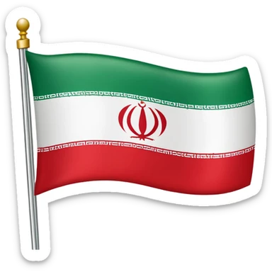 Iran flag but no sign sticker