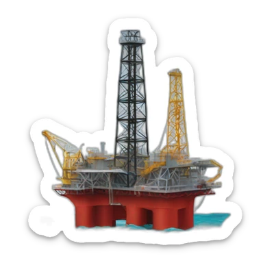 oil rig pumping ideas sticker