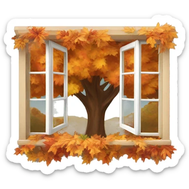 Autumn window sticker