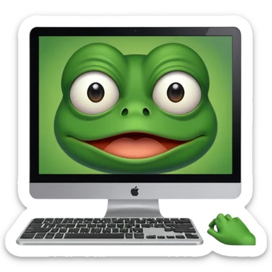 pepe the frog computer content face sticker