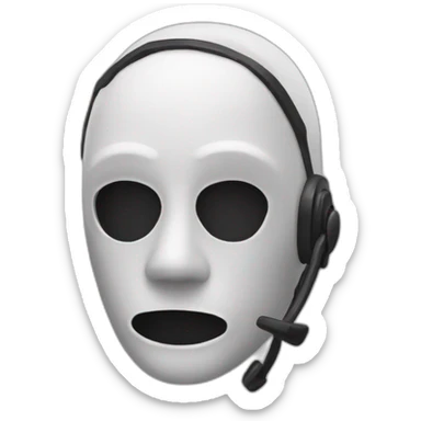 hotline mask  sticker