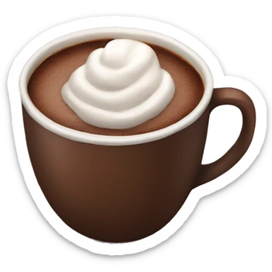 hot chocolate sticker