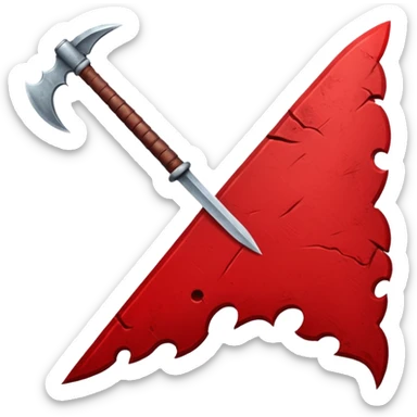 bannière de guerre déchirée et ensanglantée sticker