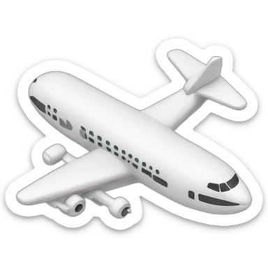Dollar in the shape of an airplane sticker