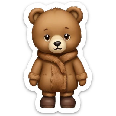 Bear wearing Uggs  sticker