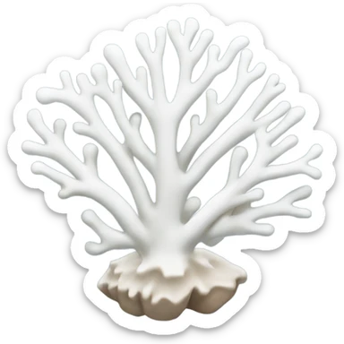 white coral sticker