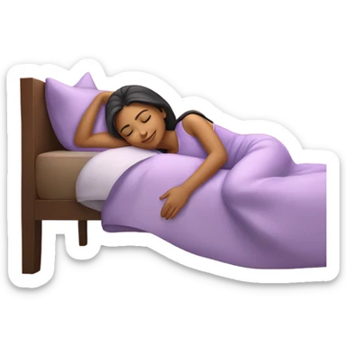 cantik girl sleeping sticker