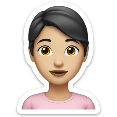 Woman-with-black-hair-and-pink-white-skintone-and-gray-eye-color- sticker