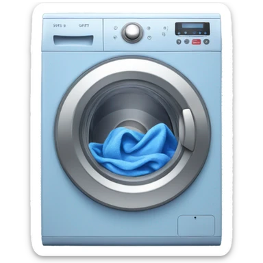 Blue Washing machine  sticker