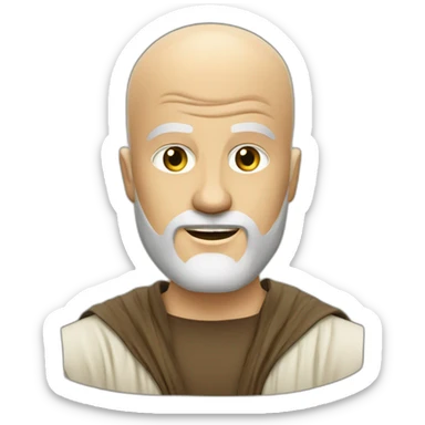 cosmic-jedi-baldness-shave-blond sticker