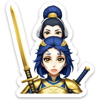 Golden Samurai sticker