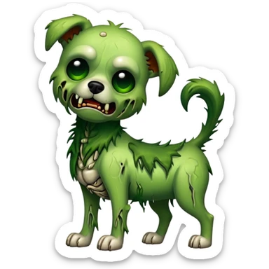 zombie dog sticker