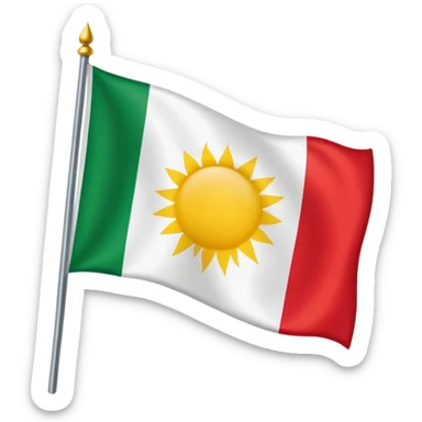 Kurdistan flag sticker