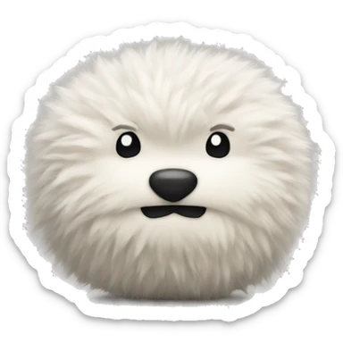 fluffy pillow  sticker