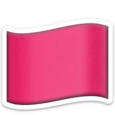 Pink flag sticker